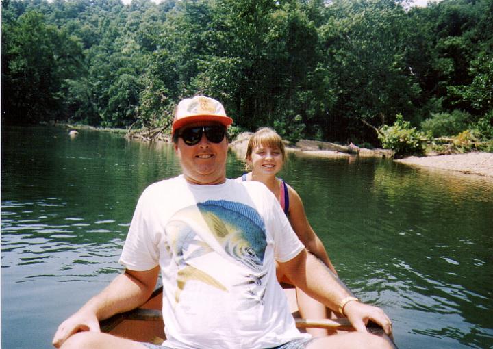 scan0020.jpg - Becka and Dad at Niangua River?
