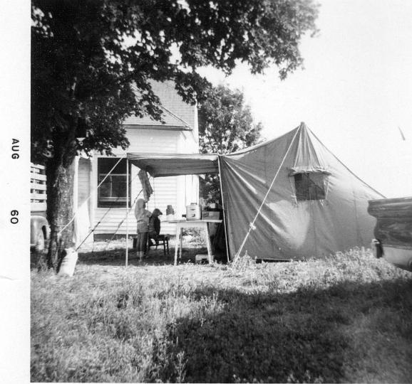 scan0179.jpg - Camping during renovations and Lloyd and Mildred's.  Warsaw, MO.