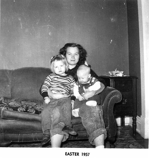 scan0001.jpg - Yvonne, Virginia, Donny.  Perry St.  KCMO