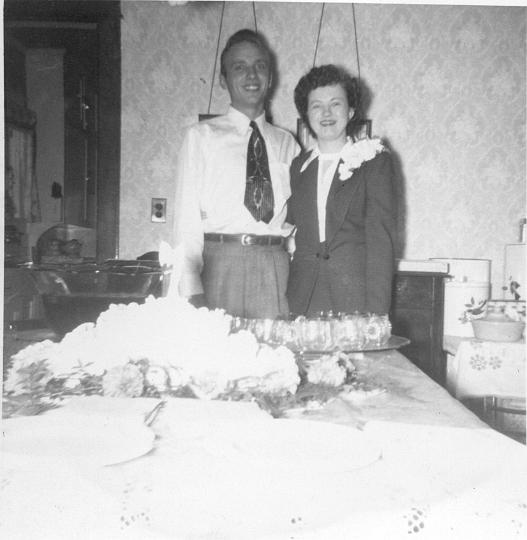 scan0036.jpg - Dean and Virginia - Wedding reception 12th Street, KCMO 1950